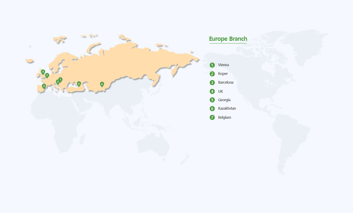 Europe Branch map image