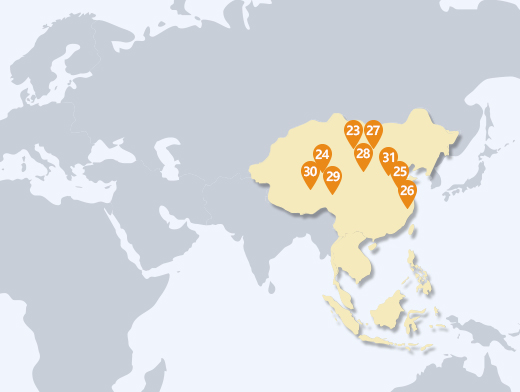 중국 법인 지도 이미지
