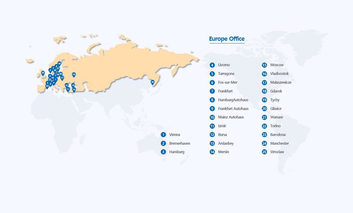Europe Office map image