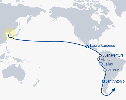 South America West Coast Calling ports image